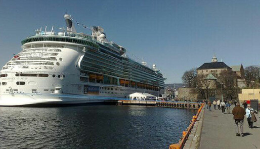 Verdens største cruiseskip i Oslo