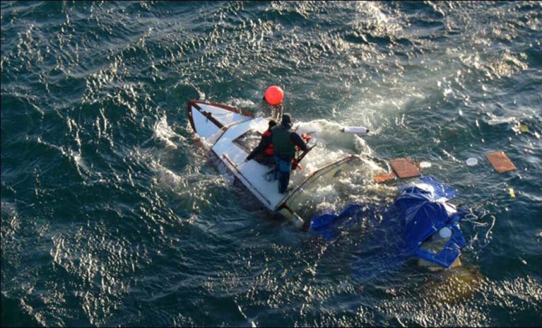 Snekke sank i Oslofjorden Snekke sank i Oslofjorden