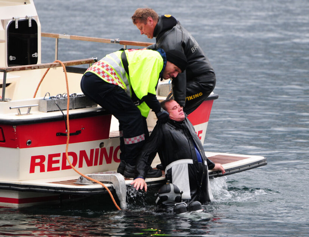 Illustrasjonsfoto fra redningsøvelse. Illustrasjonsfoto fra redningsøvelse.