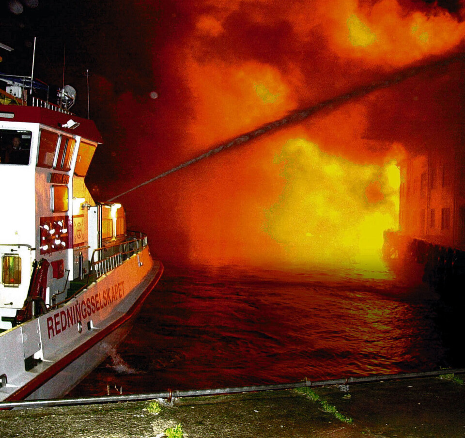16. november gjorde RS 'Erik Bye' en stor innsats med å begrense brannen på Innlandet i Kristiansund.