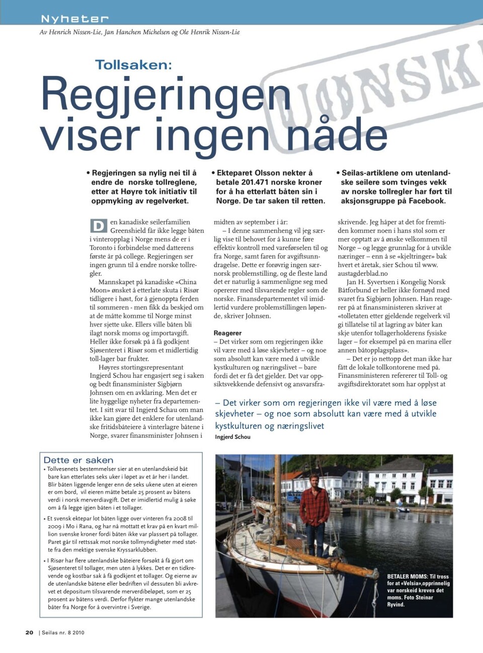 Lettere for utlendinger å lagre båten i Norge