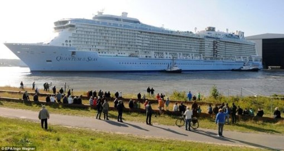 Mega-cruiseskip sjøsatt i Tyskland