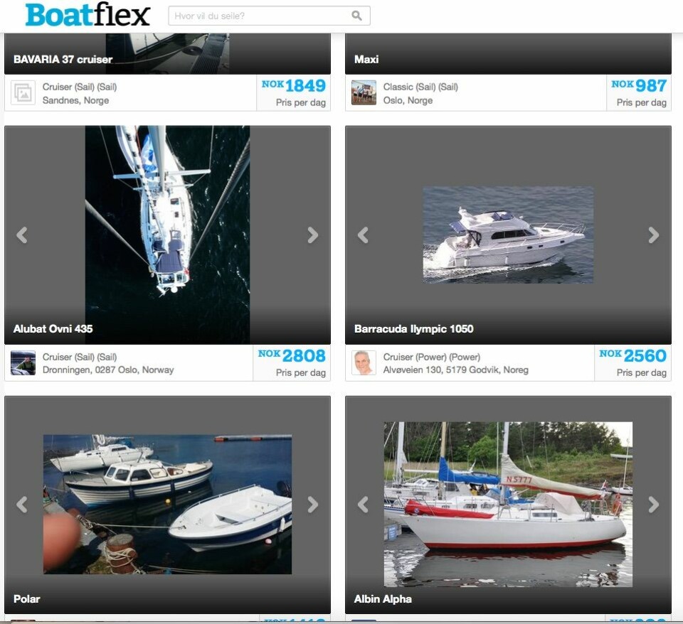 SKANDINAVIA: Boatflex er en dansk tjeneste med en del båter i Danmark og Norge.