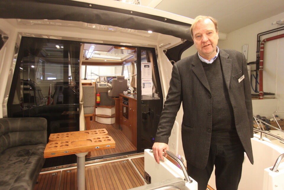 Idar Martin Refsnes i Saga Boats på Storbåtmessen 2016