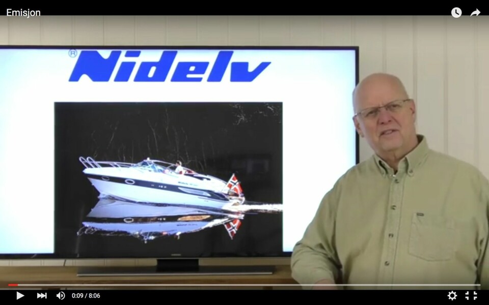 LOKKER: Styreleder Erik Risdal forteller på Youtube om hvordan Nidelv International skal revolusjonere båtbransjen.
