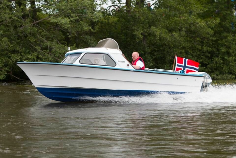 FJORDLING: Fjord-båten har en 1964 evinrude 75