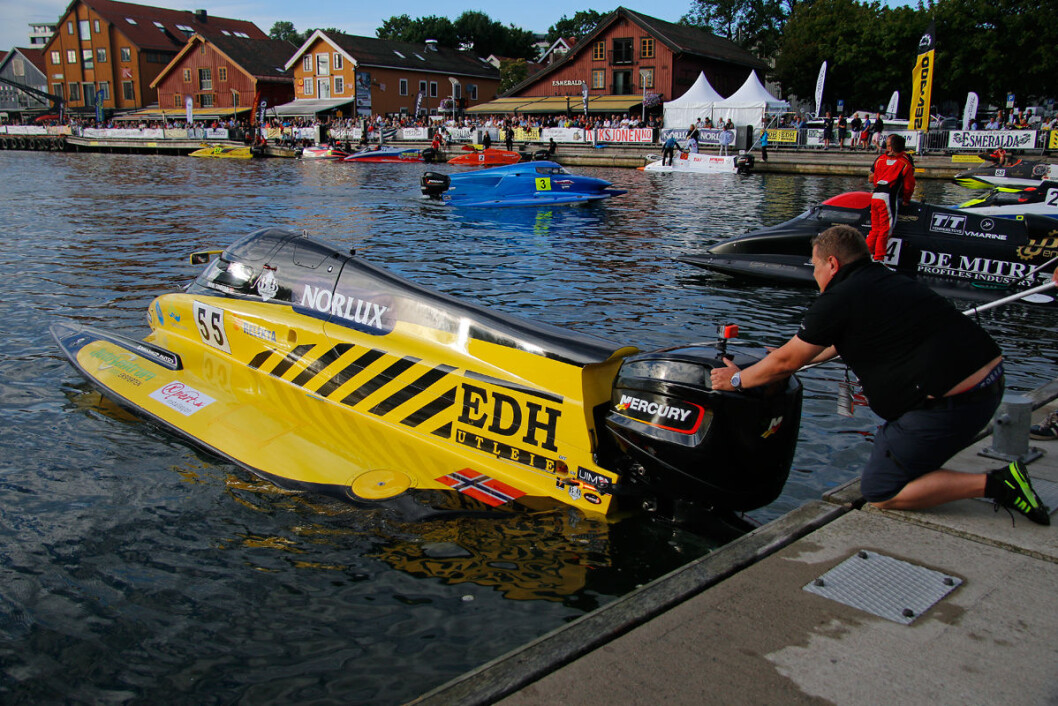 KLAR, FERDIG...: Frode sundsdal klar til start. KLAR, FERDIG...: Frode sundsdal klar til start.