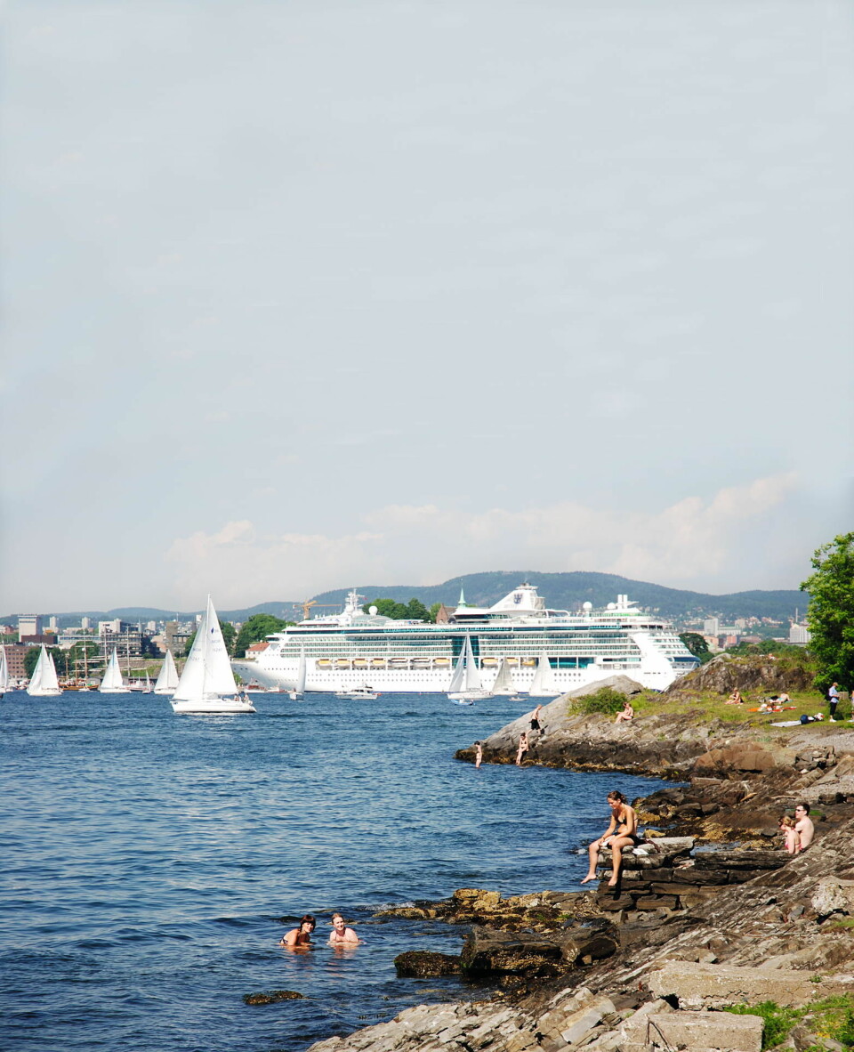 BYNÆRT: Hovedøya er verdt et besøk. Nå er vannet så rent at bading inne i havnebassenget frister.
