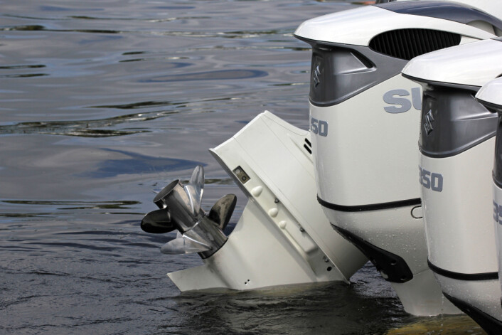 DUOPROP: DF 350 A er med doble propeller. DUOPROP: DF 350 A er med doble propeller.