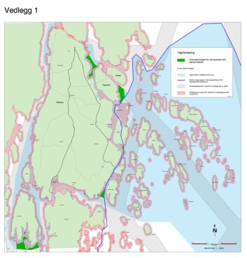 UØNSKET; Forbudskart for Nøtterøy. UØNSKET; Forbudskart for Nøtterøy.