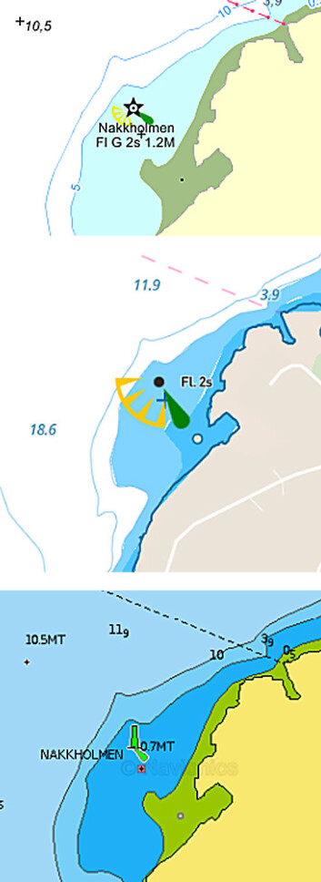 KART: HIB er markert tydelig i Embark, mindre tydlig i kartetne til Gule Sider, men ikke i det hele tatt på Navionics. KART: HIB er markert tydelig i Embark, mindre tydlig i kartetne til Gule Sider, men ikke i det hele tatt på Navionics.