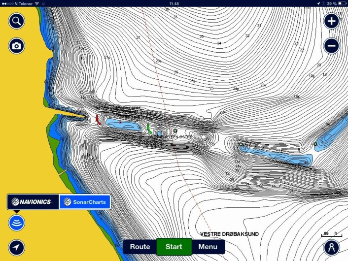 DYBDER: Navionics har lansert SonarChart hvor brukere kan lage sine egne dybdekart. Ideen er å dele denne informasjonen mellom brukerne. DYBDER: Navionics har lansert SonarChart hvor brukere kan lage sine egne dybdekart. Ideen er å dele denne informasjonen mellom brukerne.