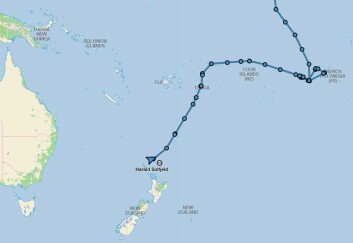 SPORT: Langturseileren ble plukket opp 140 nm fra New Zealands kyst. SPORT: Langturseileren ble plukket opp 140 nm fra New Zealands kyst.