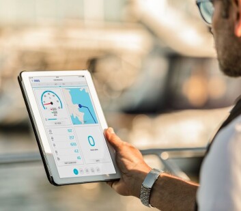 DATA: Volvo Penta lanserer en app som leser data rett fra motoren. DATA: Volvo Penta lanserer en app som leser data rett fra motoren.