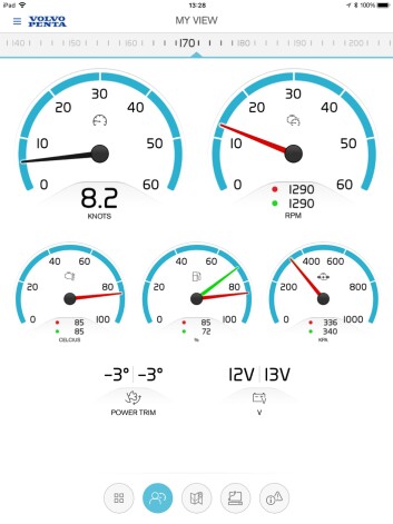 DATA: Med appen får du motorinstrumentene rett på mobilen. DATA: Med appen får du motorinstrumentene rett på mobilen.