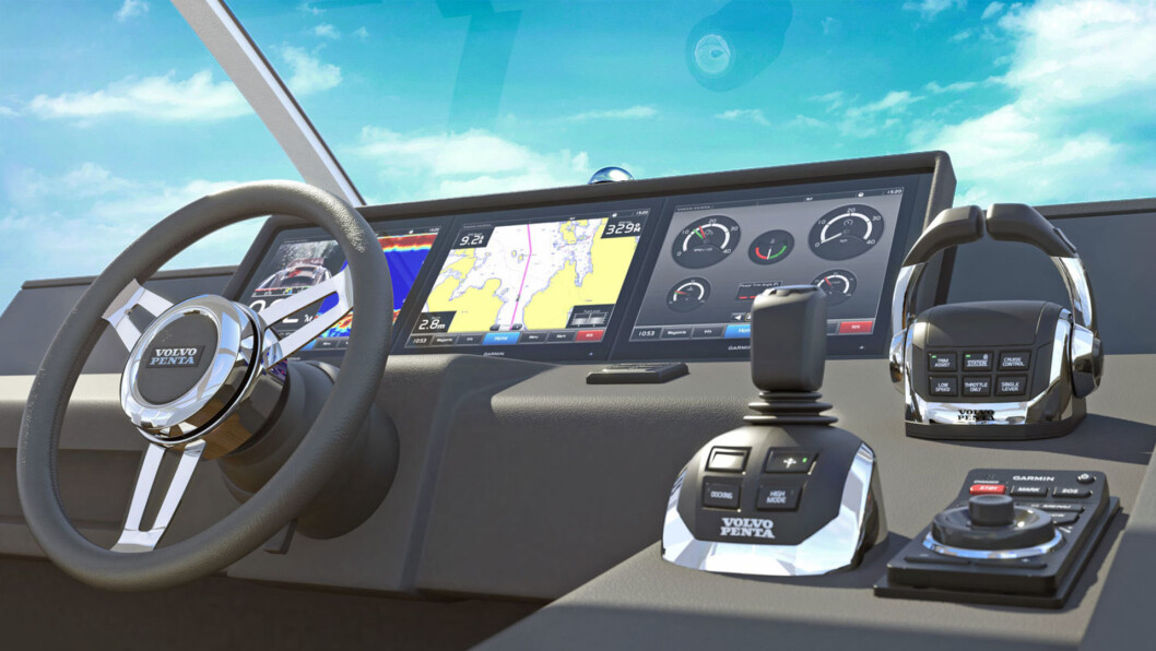 GLASSBRIDGE: Garmin samarbeider alt med Volvo. Med OneHelm blir det en rekke nye allianser. GLASSBRIDGE: Garmin samarbeider alt med Volvo. Med OneHelm blir det en rekke nye allianser.