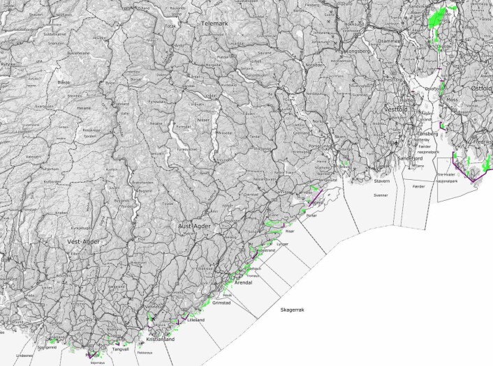 STENGTE GYTEOMRÅDER: Forslag til 14 stengte gytefelt. STENGTE GYTEOMRÅDER: Forslag til 14 stengte gytefelt.