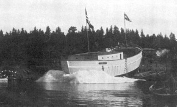SAMME STED: nesten på nøyaktig samme sted som «Maud» ble sjøsatt vil båten bli fortøyd 101 år etter. SAMME STED: nesten på nøyaktig samme sted som «Maud» ble sjøsatt vil båten bli fortøyd 101 år etter.