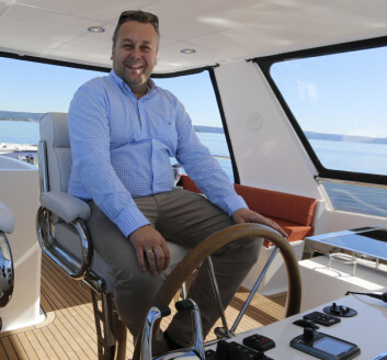 EXPLORER 58 PILOTHOUSE: Ola André Worre, eier av W-Yacht. EXPLORER 58 PILOTHOUSE: Ola André Worre, eier av W-Yacht.