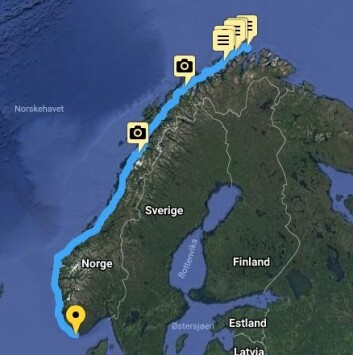 OM BABORD: Turen fra Nordkapp har vart i 48 dager, og har vært på over 1000 nautiske mil. OM BABORD: Turen fra Nordkapp har vart i 48 dager, og har vært på over 1000 nautiske mil.