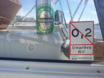 MOTSTAND: Det er en del motstand mot den strenge alkoholloven på sjøen i Sverige. 