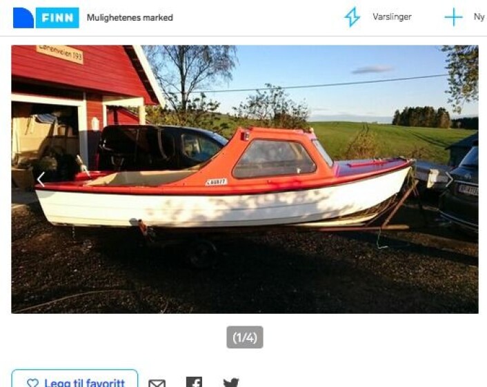 Skjermdump fra Finn.no Skjermdump fra Finn.no