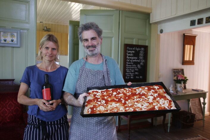 EKTE ITALIENSK: La Locanda Di Marie er i et tidligere bedehus. EKTE ITALIENSK: La Locanda Di Marie er i et tidligere bedehus.