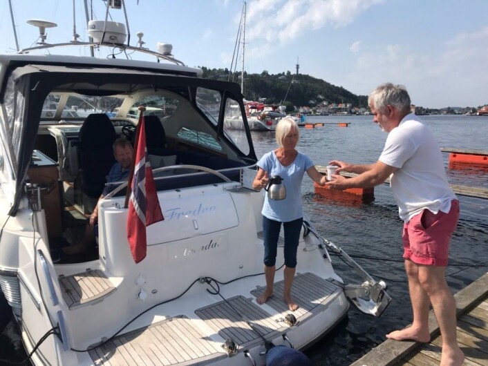 HYGGELIG: Inger Kate Normann byr på kaffe. HYGGELIG: Inger Kate Normann byr på kaffe.