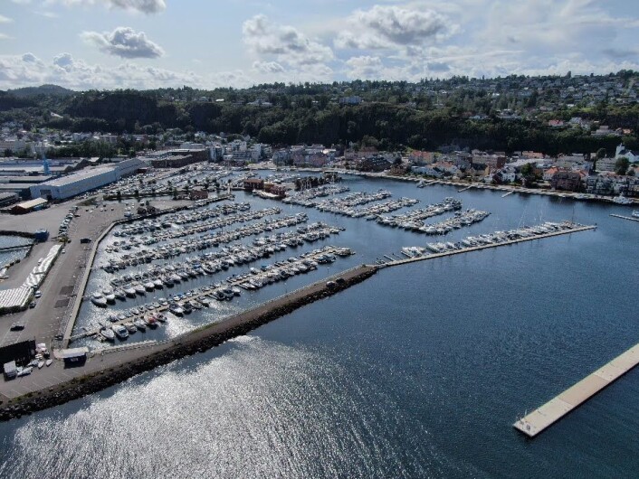 HOLMESTRAND: Innseilingen til Holmestrand. HOLMESTRAND: Innseilingen til Holmestrand.