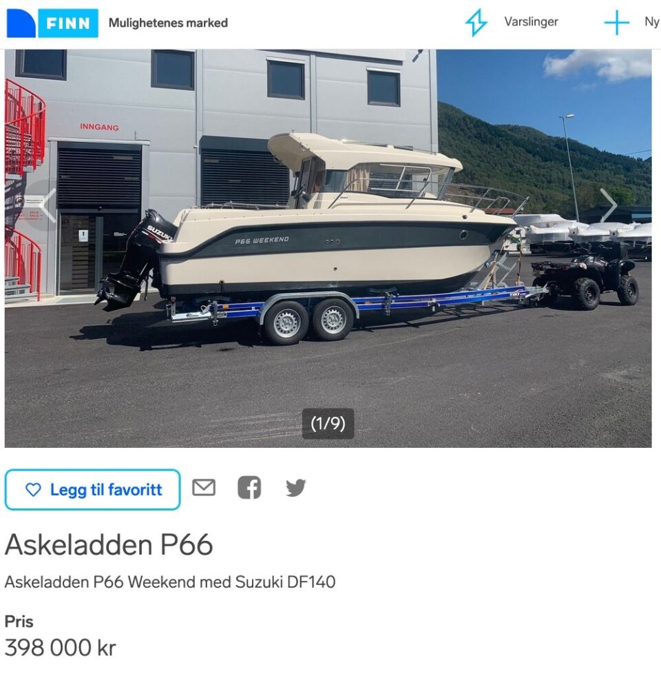 FUNKSJONELL: Askeladden P66 Weekend er en liten cabincruser. FUNKSJONELL: Askeladden P66 Weekend er en liten cabincruser.