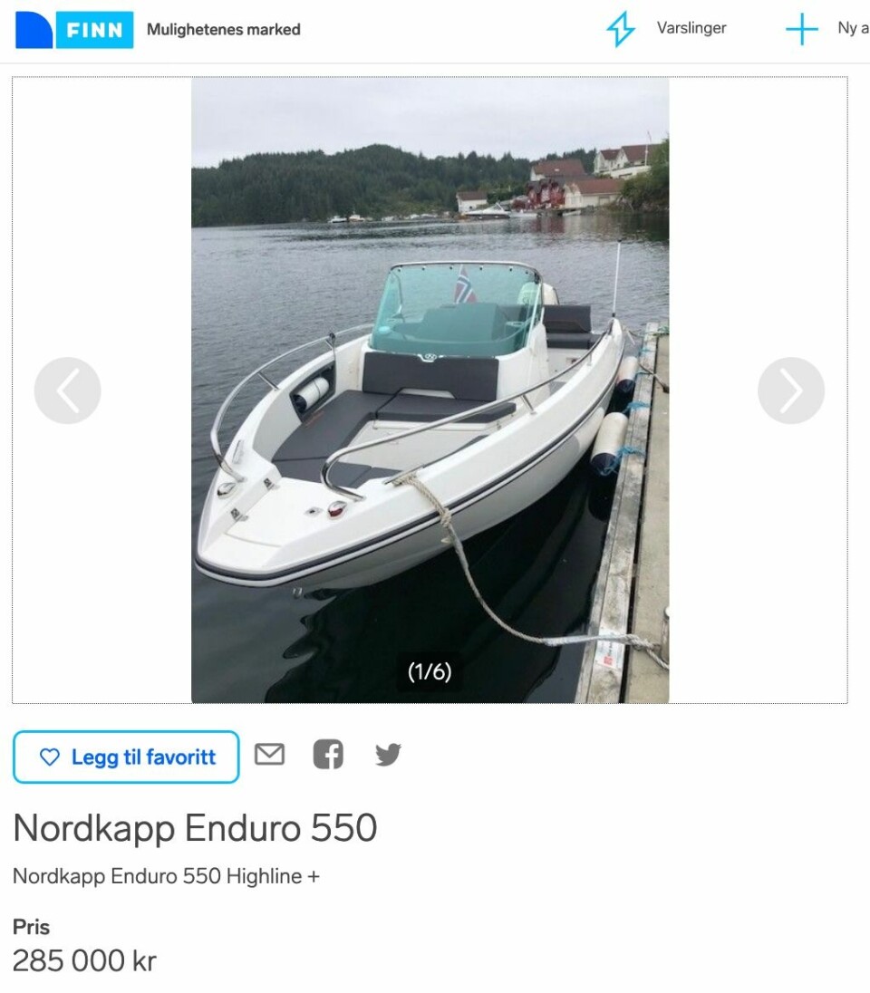 IMPONERTE VED LANSERING: Nordkapp Enduro 550 er en liten, men svært funksjonell båt.