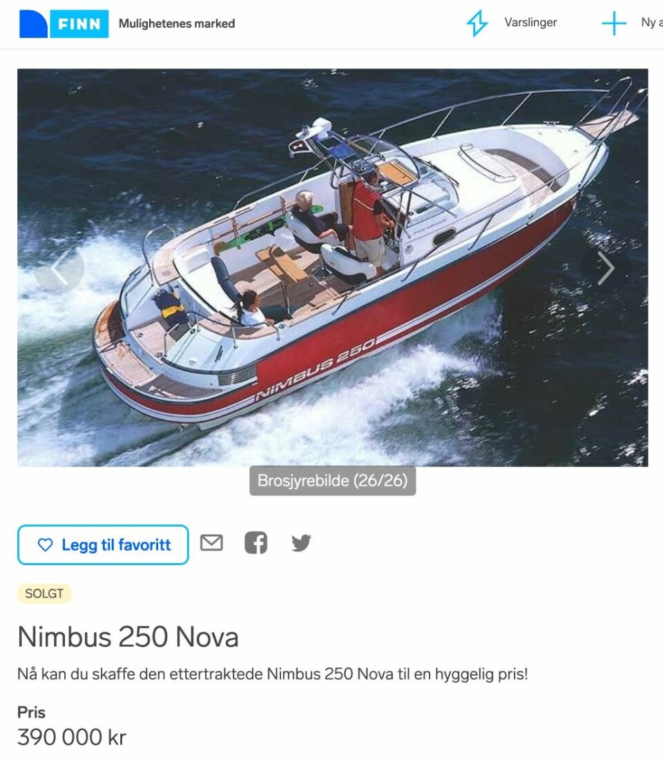 SKULLE TREFFE DE KAPITALSTERKE: Nimbus 250 Nova er et solid stykke design fra Ocke Mannerfelt.