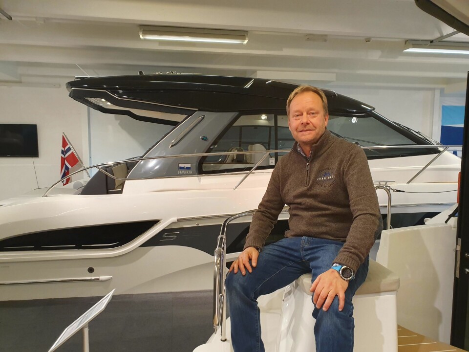 Claes Eliasson i Bavaria Båt Norge.