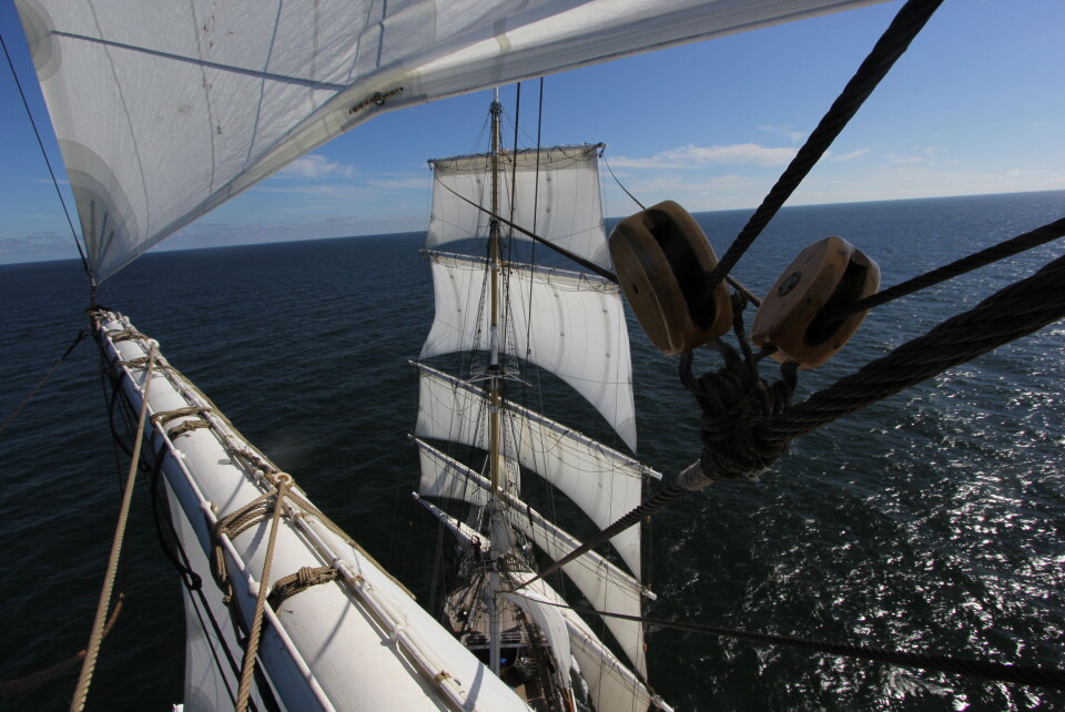 REN: «Statsraad Lehmkuhl» blir enda mer miljøvennlig med eldrift. Skipet bruker seil som fremdrift 60 prosent av tiden under veis.