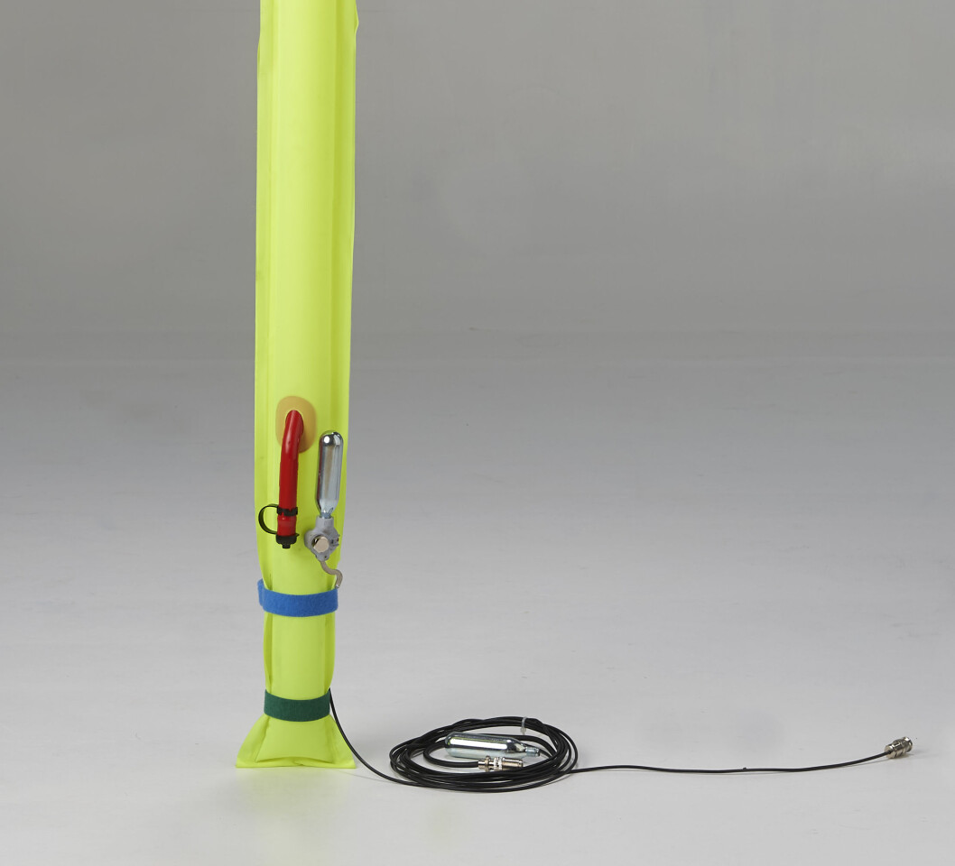 ANTENNE: Vinneren av kategorien sikkerhetsutstyr er en oppblåsbar VHF-antenne ANTENNE: Vinneren av kategorien sikkerhetsutstyr er en oppblåsbar VHF-antenne