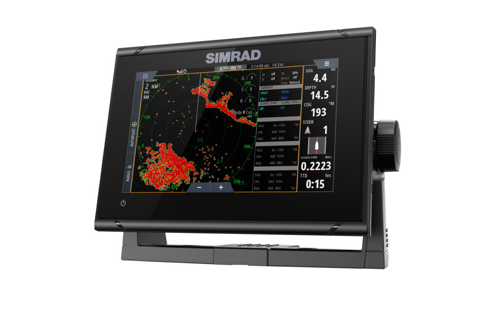 NY: Simrad GO7 XSR er en ny plotter som nå er lansert sammen med GO12 XSE med skjerm på 12-tommer.