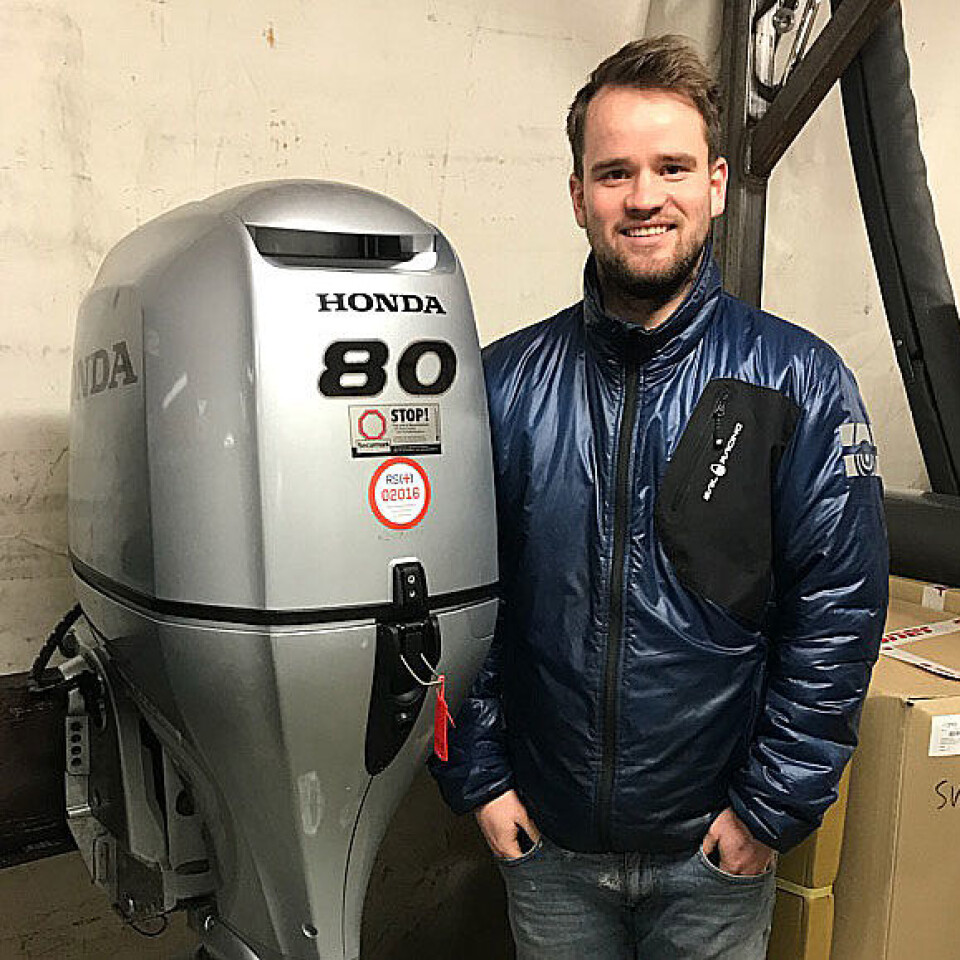 KVALITET: Ola Thorvaldsen, Skjebergkilens Marina har god erfaring med Honda.