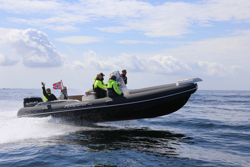 Hele 17 båter var med på turen over fra Risør til Skagen