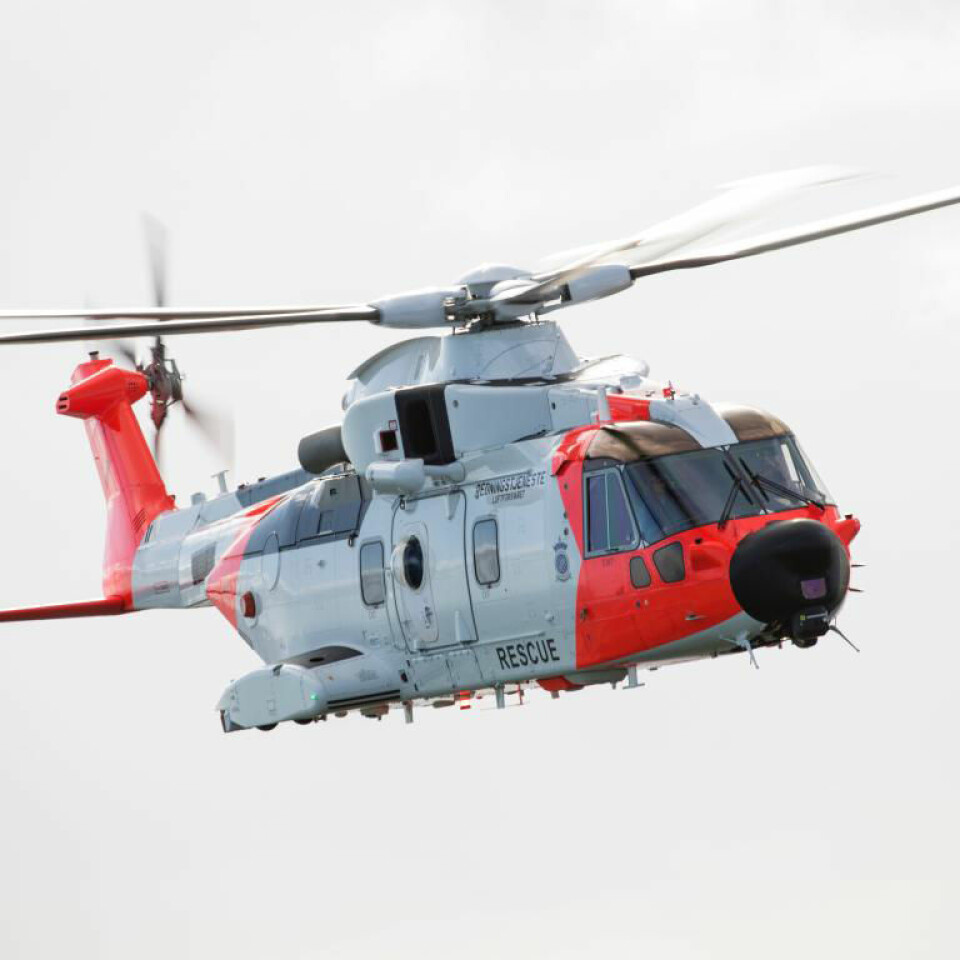 De nye, norske SAR Queen redningshelikopterene er av typen AW101-612.