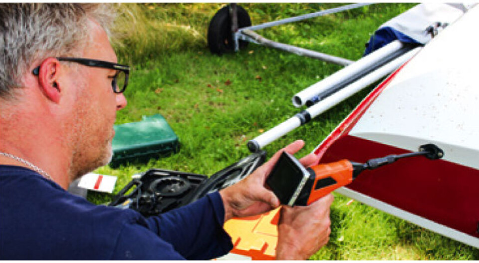 INNSPEKSJON: Med et inspeksjonskamera på en sonde er det lett å se hvor mye som skal repareres.