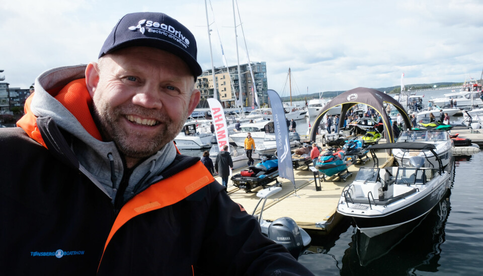 MESSE: Nok en gang kan messeadmiral Frode Sundsdal ønske velkommen til Tønsberg Boatshow . (Foto: Amund Rich. Løken).
