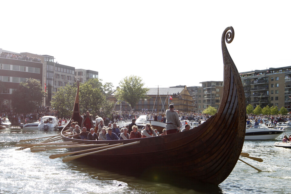 SEILER IGJEN: Gledens dag i Tønsberg. Saga Oseberg får lov til å seile igjen. Foto: Håkon Mosvold Larsen / NTB scanpix.
