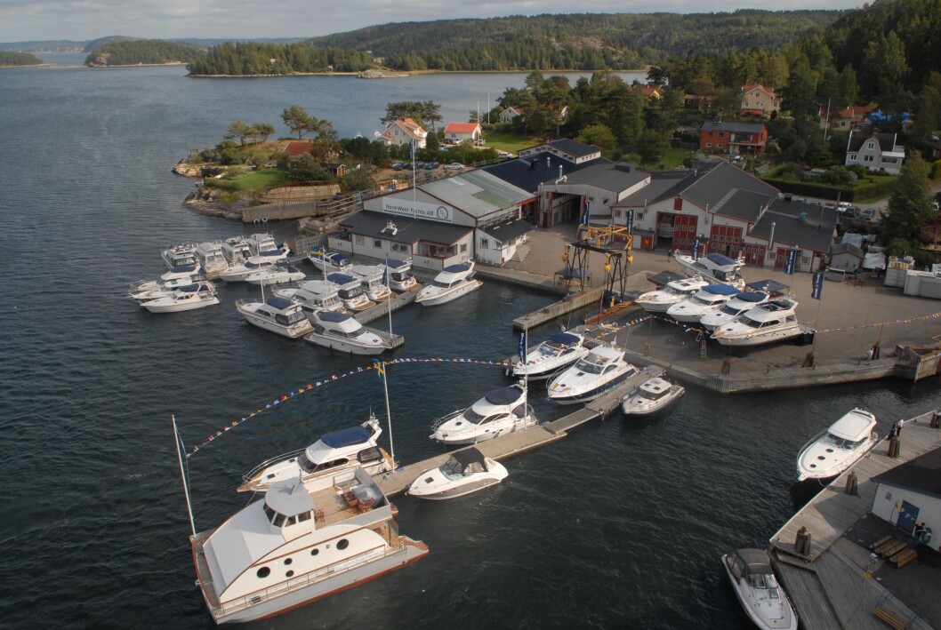 NORD WEST: Ekteparet Martinsson er tilbake i det gamle anlegget etter storkonkursen i 2013. Foto: Lars-Åke Redéen i svenske Båtliv. NORD WEST: Ekteparet Martinsson er tilbake i det gamle anlegget etter storkonkursen i 2013. Foto: Lars-Åke Redéen i svenske Båtliv.