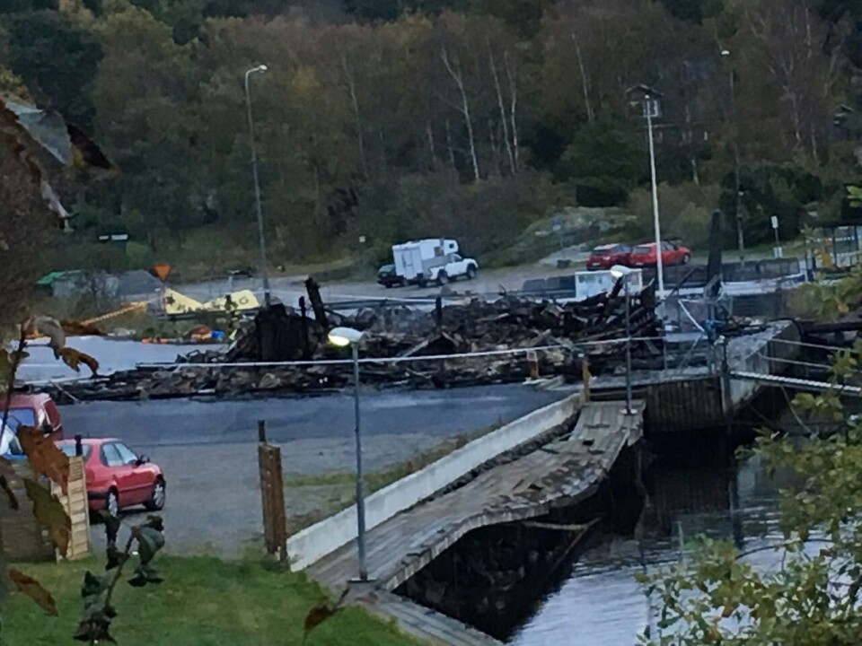 ALT TAPT: Hele lager- og produksjonsbygget til Gussi ble flammenes rov.