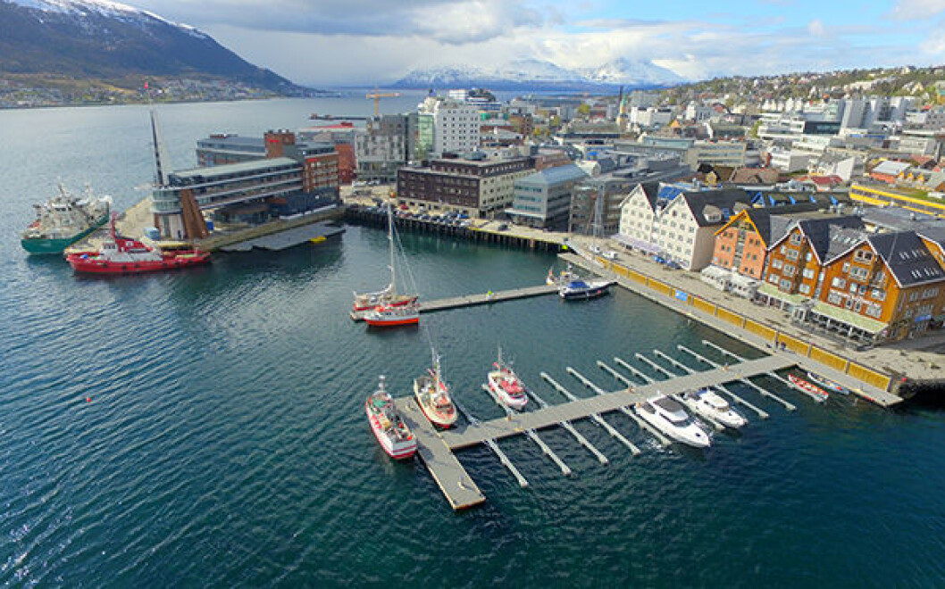 60 PLASSER: Den nye gjestehavna i Tromsø har stor kapasitet. 60 PLASSER: Den nye gjestehavna i Tromsø har stor kapasitet.