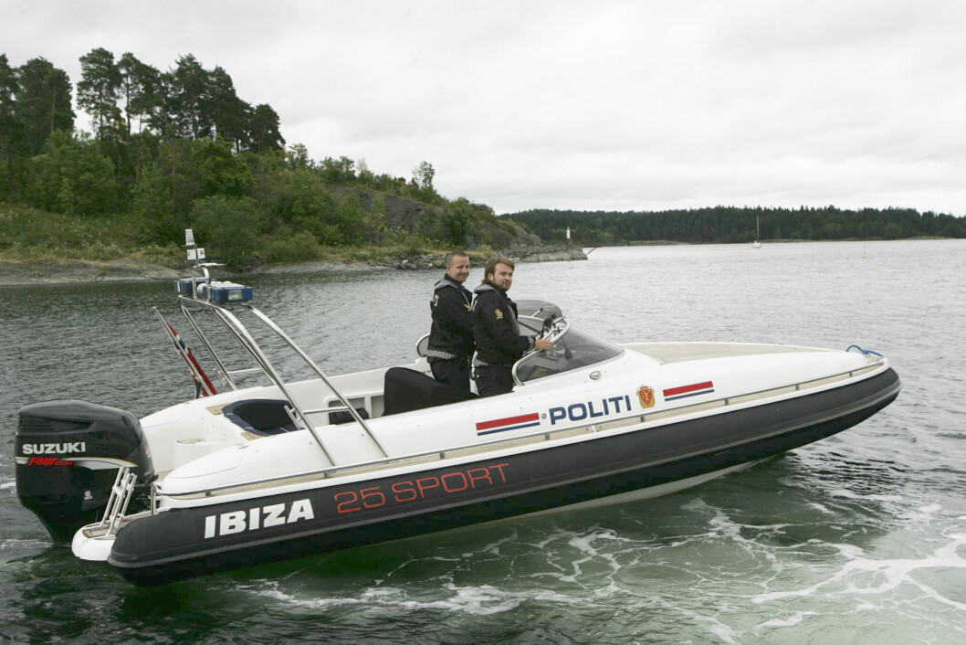 REDUSERT AKTIVITET: Det er særlig politibåtene i Mandal og Risør som rammes av kuttene denne sommeren. (Foto: Amund Rich. Løken).