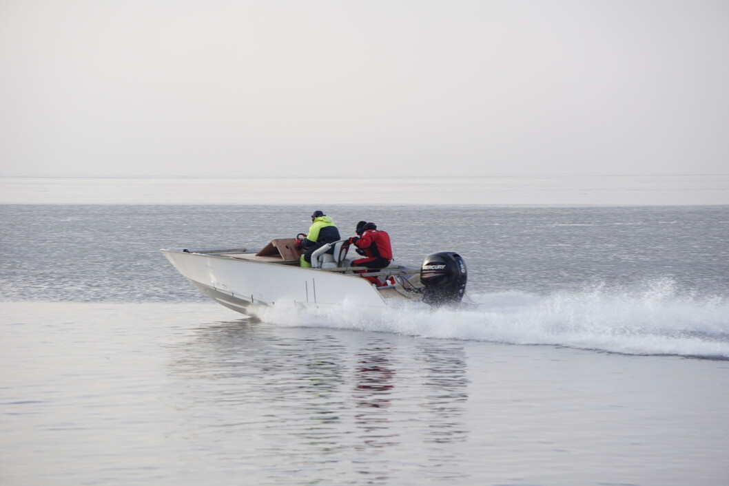 TEST: Det nye skroget på X-22 ble grundig testet i vinter. (Foto: Hydrolift) TEST: Det nye skroget på X-22 ble grundig testet i vinter. (Foto: Hydrolift)
