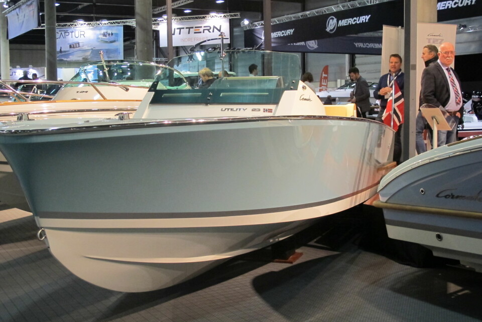CORMATE: Nye Utility 23 skal produseres både som hyggelig familiebåt og ekstrem fartsbåt.