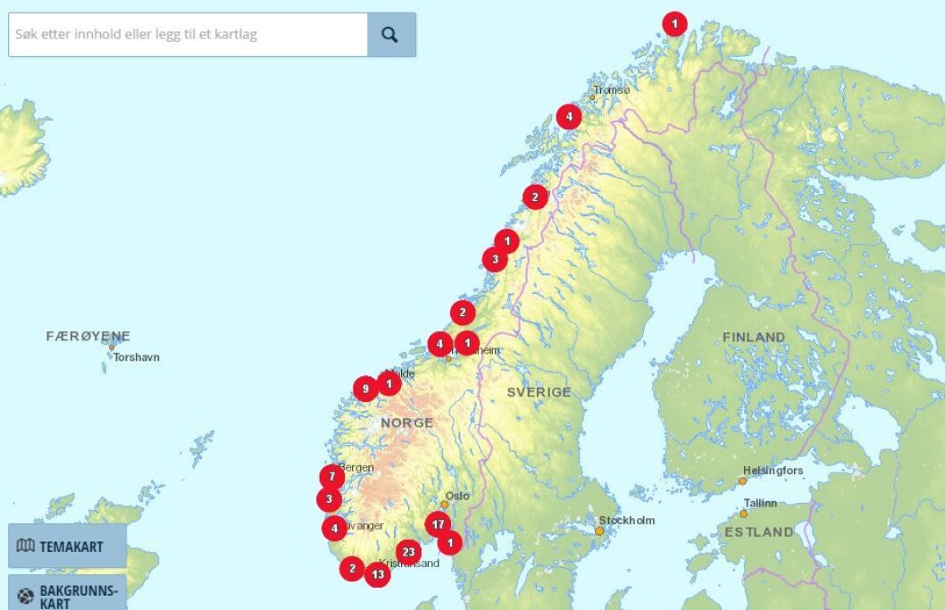 Kystverket har valgt de 100 skjærene som skal merkes i 2016. Kystverket har valgt de 100 skjærene som skal merkes i 2016.