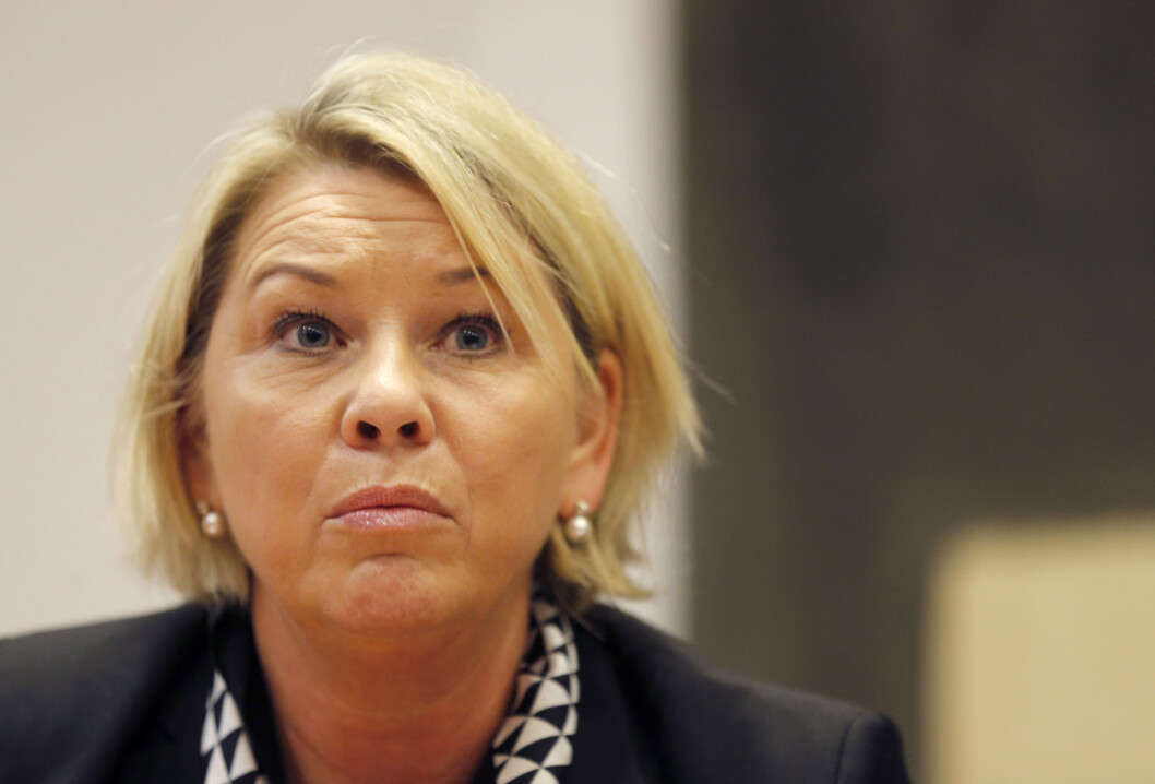 Oslo 20150109. Statsråd Monica Mæland skal evaluere vestpåbudet. Foto: Terje Pedersen / NTB scanpix Oslo 20150109. Statsråd Monica Mæland skal evaluere vestpåbudet. Foto: Terje Pedersen / NTB scanpix